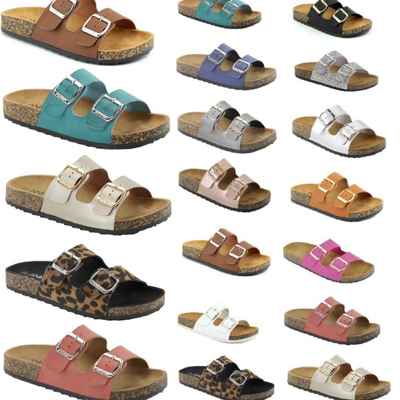 Private Label Shoes Double Strap Cork Sole Sandals Poshmark